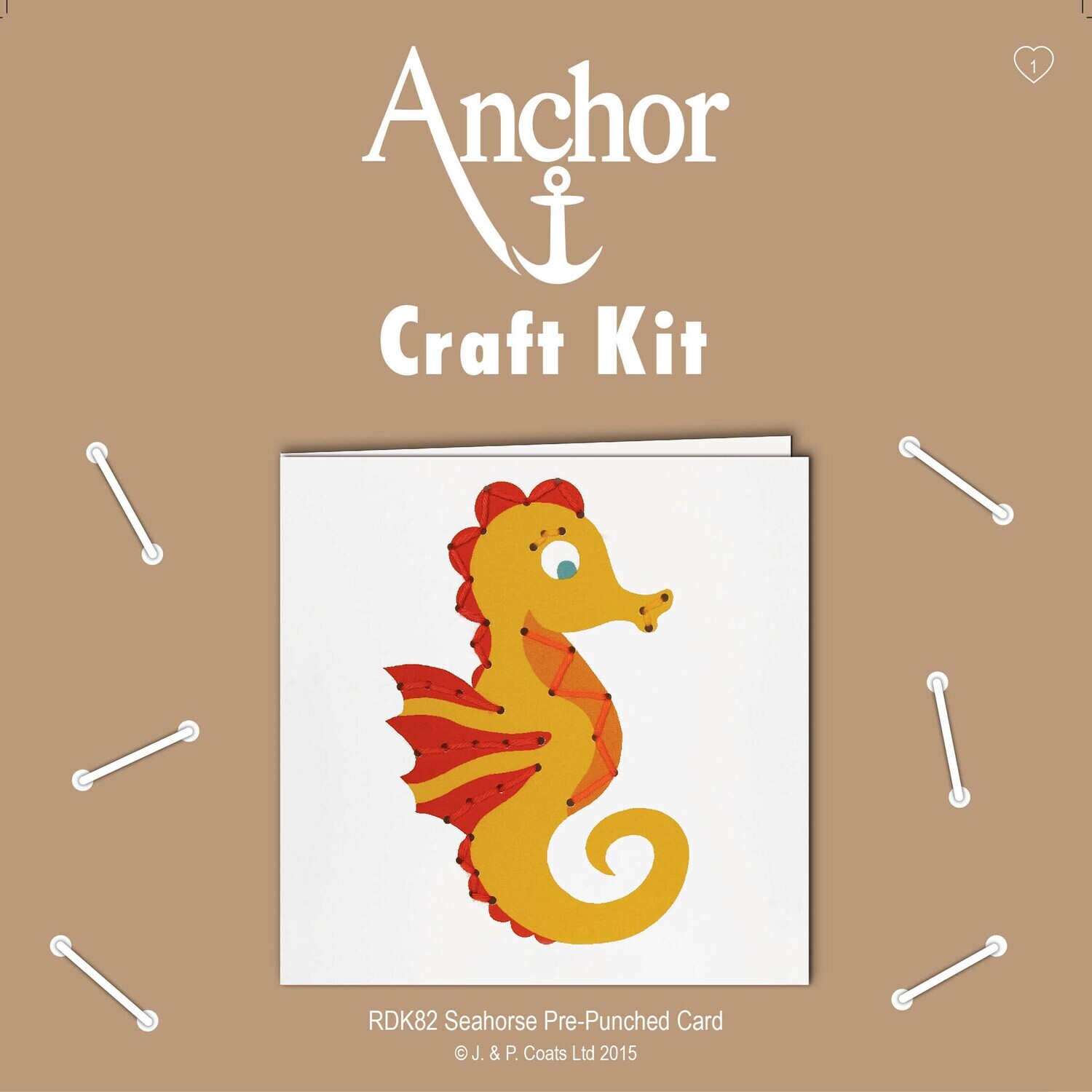 Anchor Craft Kit - Punch Card Seahorse