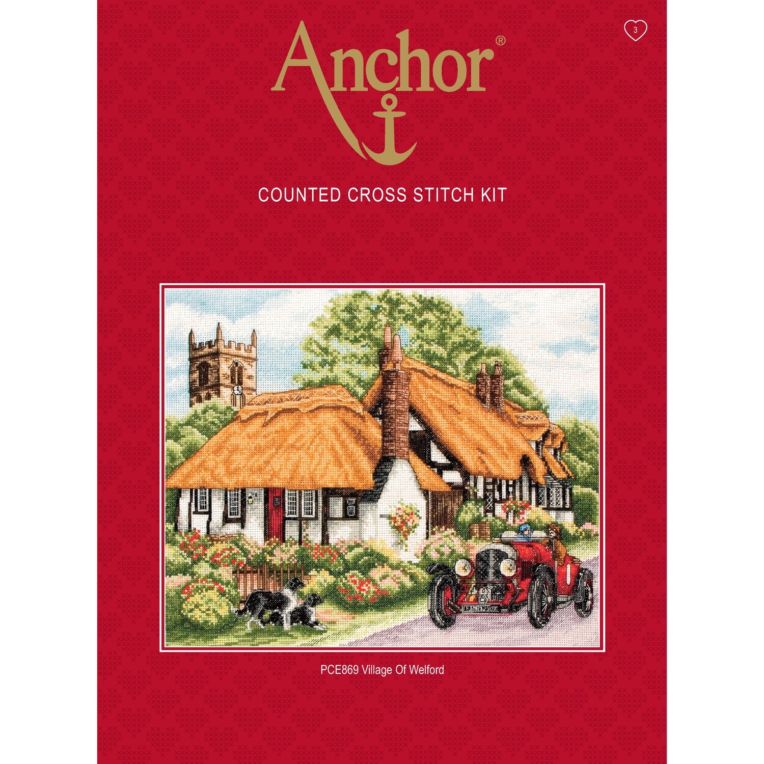 Anchor Essentials Cross Stitch Kit - Village of Welford