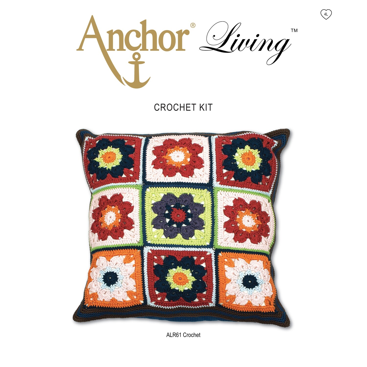 Anchor Living Kit Crochet Kit - Crochet Cushion