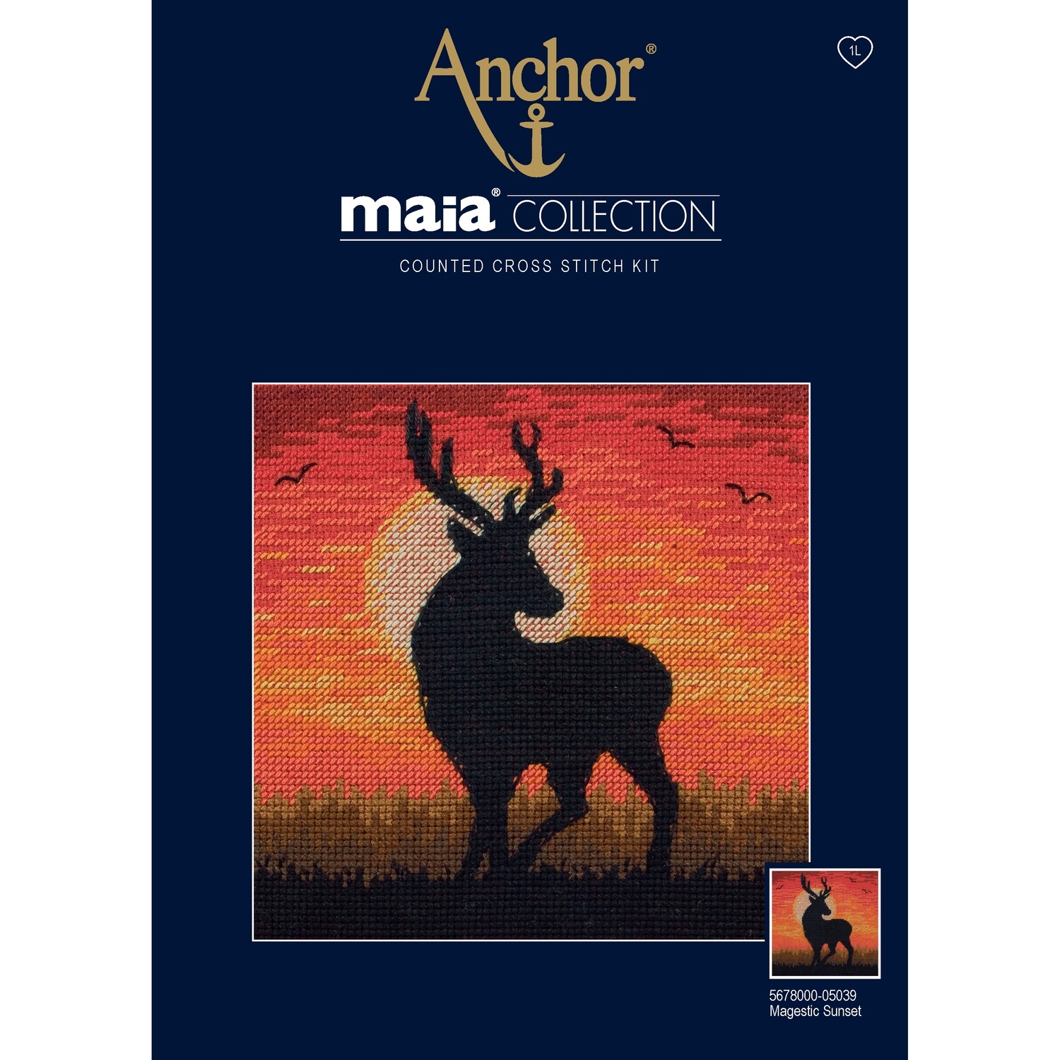 Maia Cross Stitch Kit - Magestic Sunset