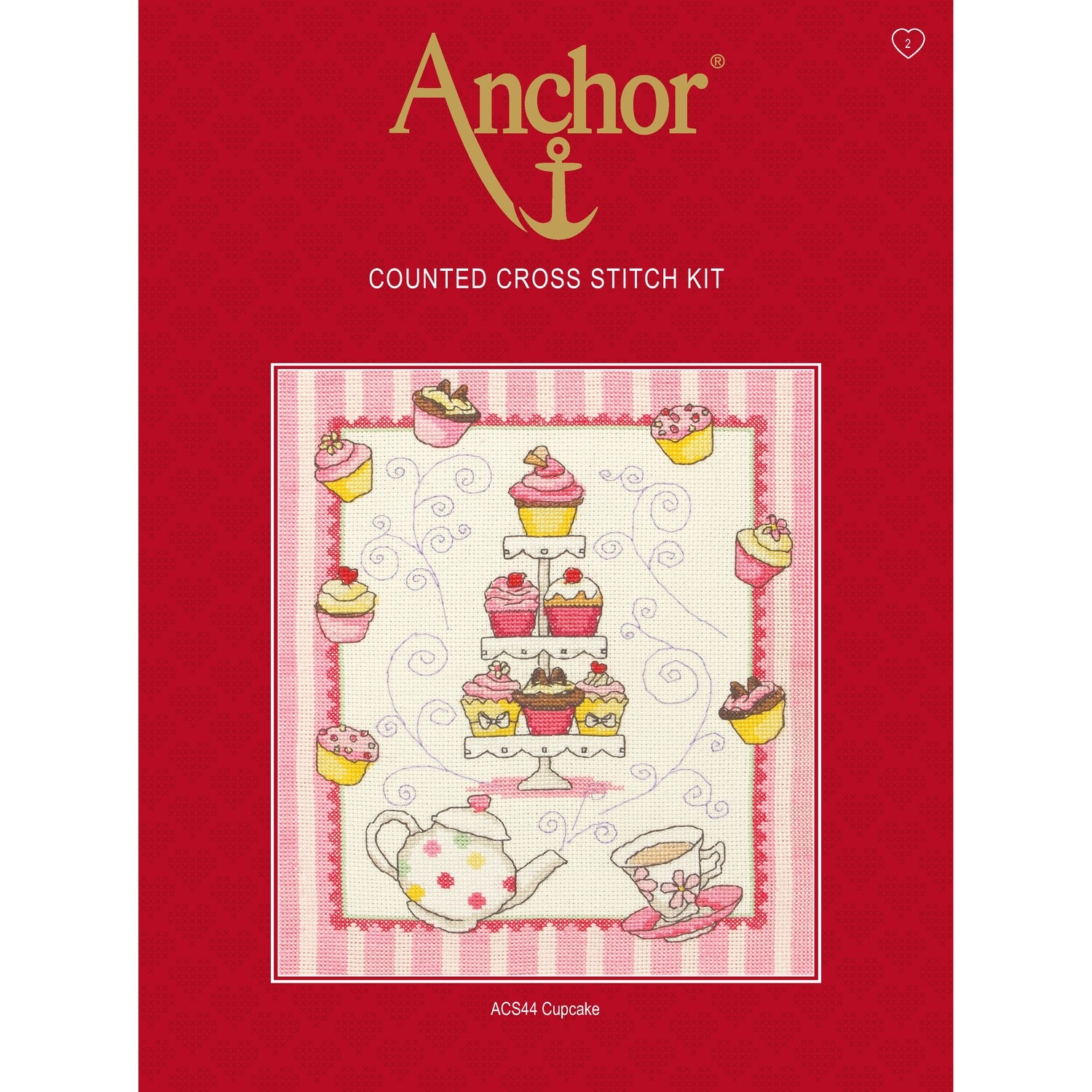 Anchor Essentials Cross Stitch Kit - Cupcake Sampler
