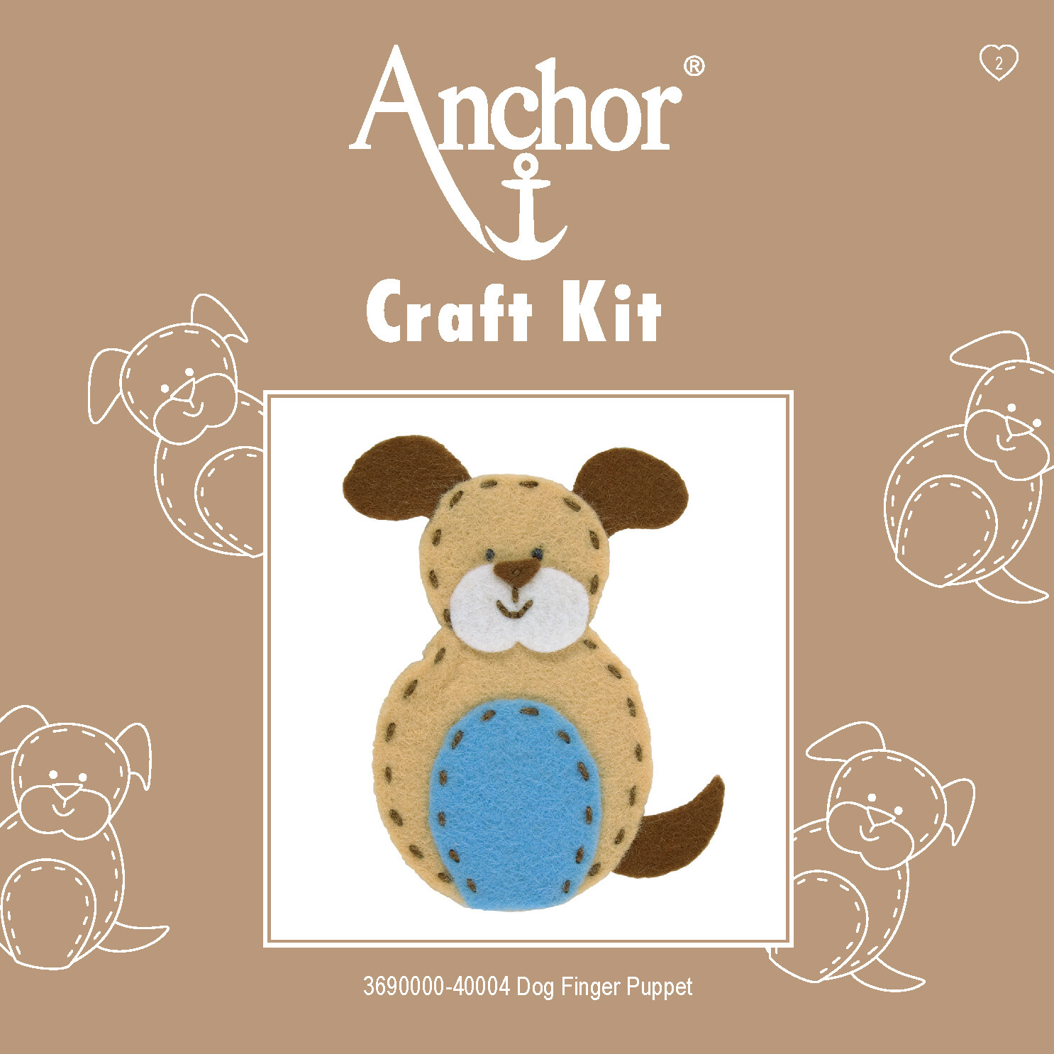 Anchor 1st Kit - Dog Finger Puppet