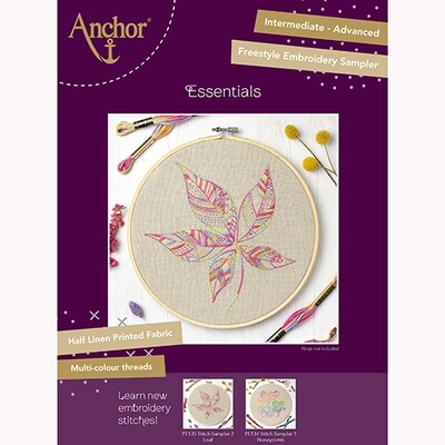Anchor Essentials Freestyle Kit - Stitch Sampler 2 - Leaf