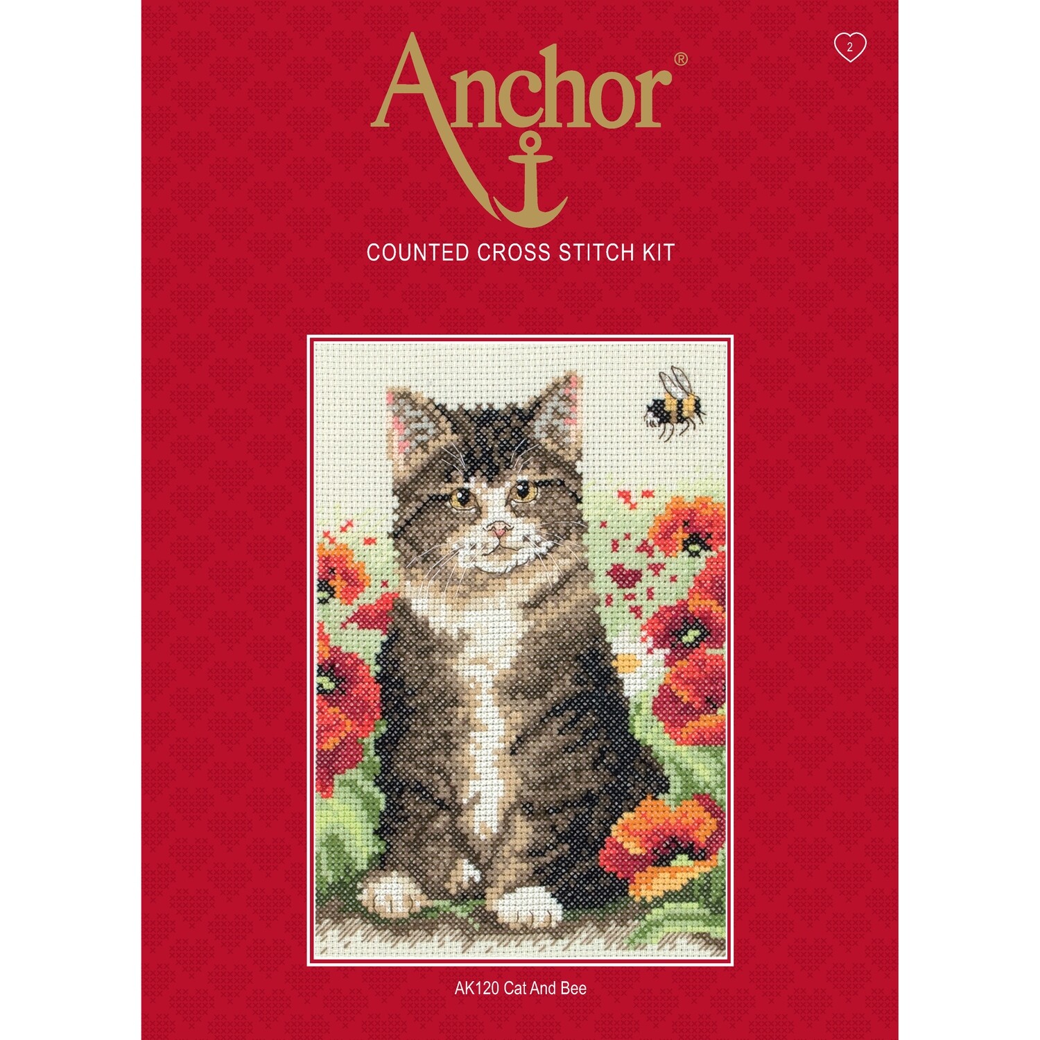 Anchor Starter Cross Stitch Kit - Cat and Bee