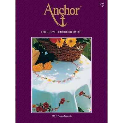 Anchor Essentials Freestyle Kit - Poppies Tablecloth