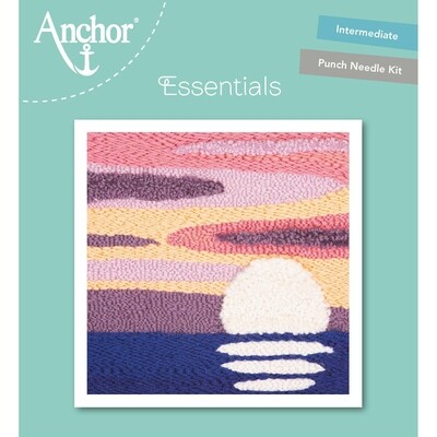 Anchor Essentials Punch Needle Kit - Tranquil ocean (15 x 15 cm)