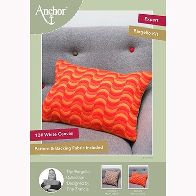 Anchor Essentials Long Stitch Kit - Wave Bargello Cushion