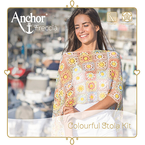 Anchor Crochet Kit - Multicolour Stola