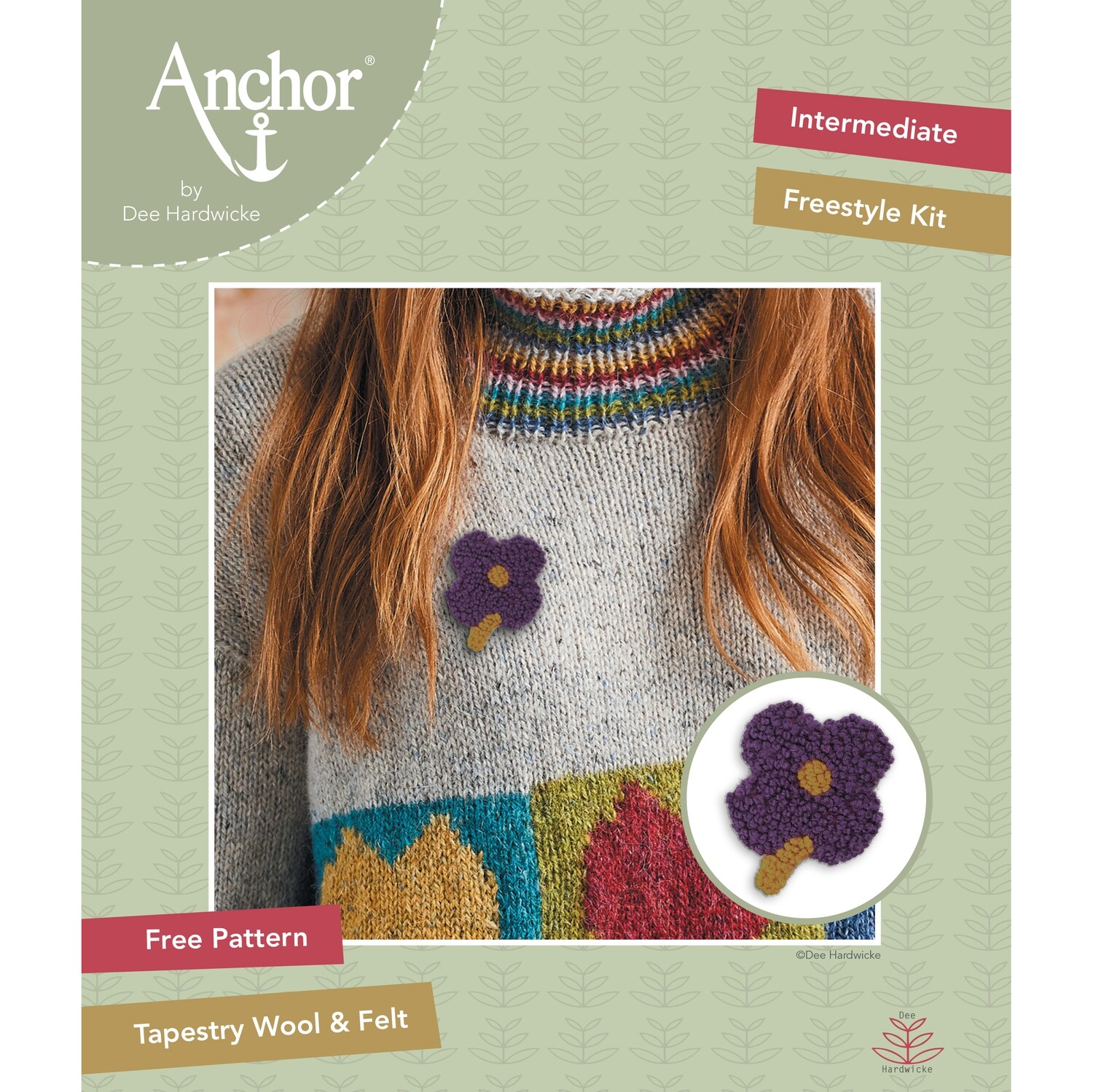 Anchor by Dee Hardwicke - Plum Flower Freestyle Kit