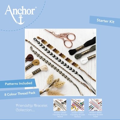 Kit Anchor Craft - Kit de pulsera de la amistad - Neutral