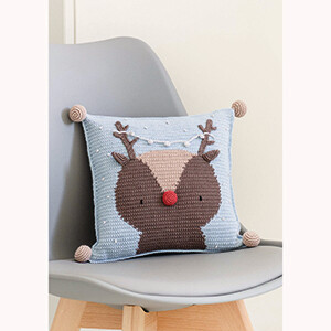 Patrón Funny Reindeer Cushion