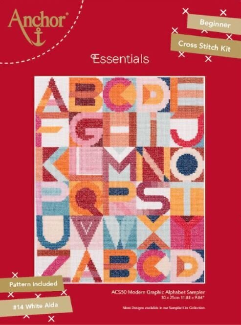Anchor Essential Kit - Kit de muestra de alfabeto gráfico moderno