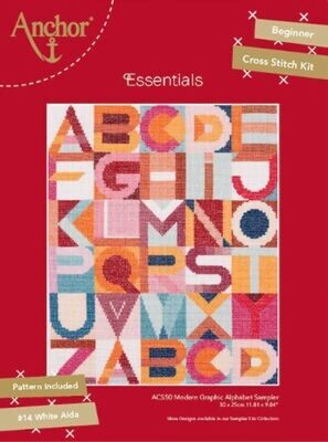 Anchor Essential Kit - Kit de muestra de alfabeto gráfico moderno