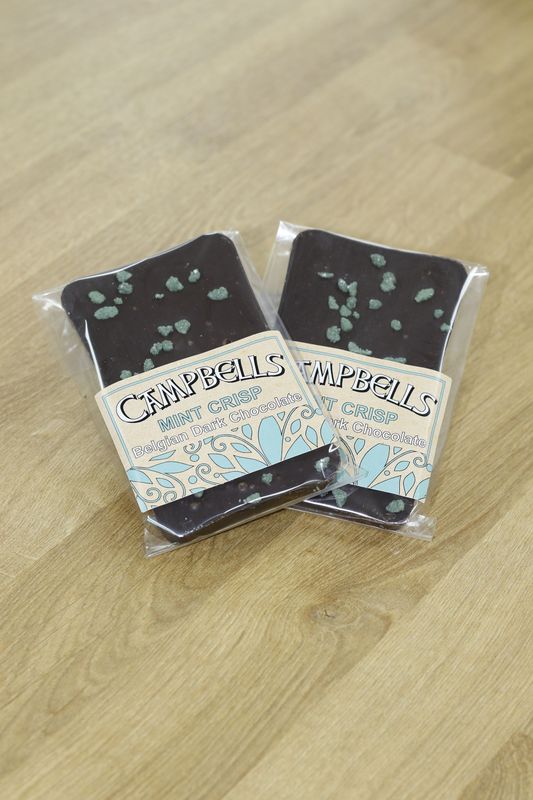 Dark Chocolate with Mint Crisp Bar