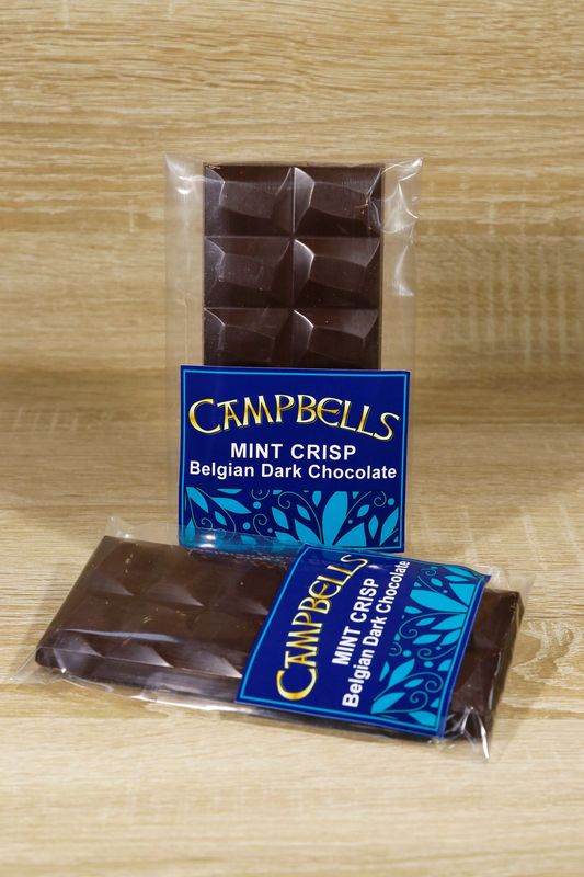 Dark Chocolate with Mint Crisp Bar