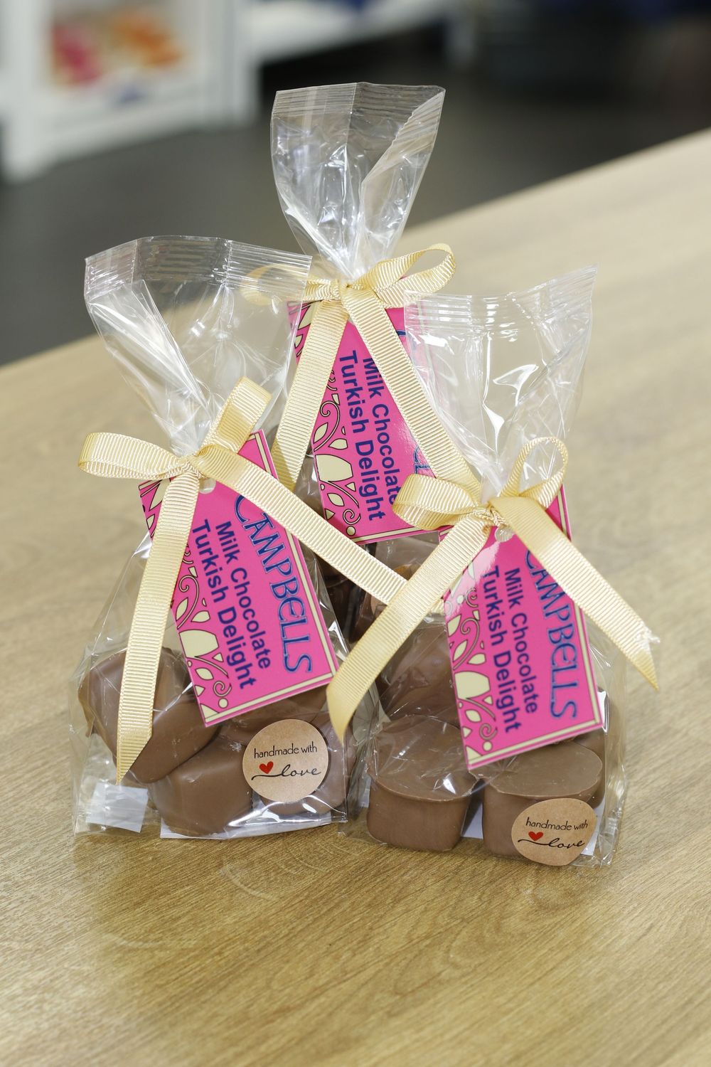 Rose Turkish Delight in Milk Chocolate