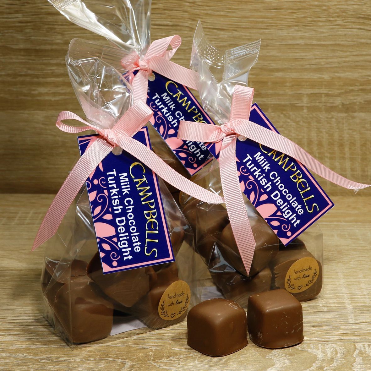 Turkish Delight, Rose in Milk Chocolate
