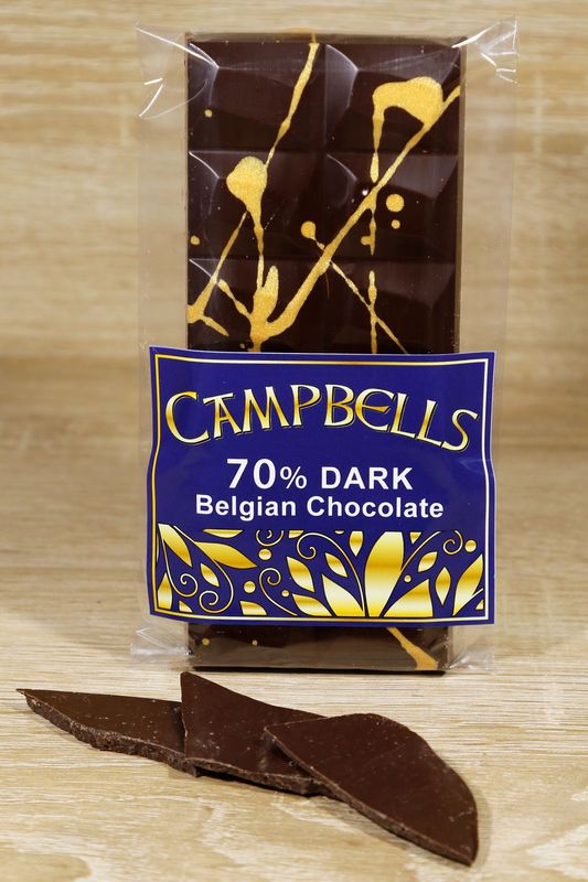 Dark Belgian Chocolate 70% Bar