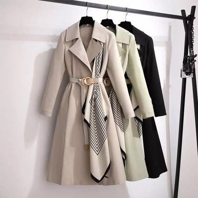 Scarf Trench Coat