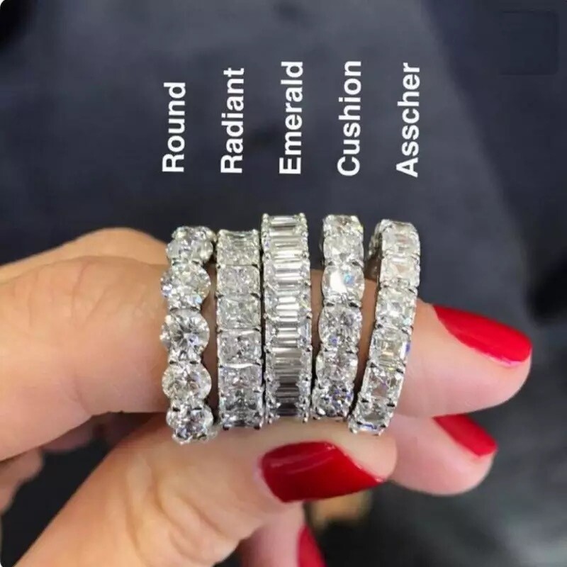Silver Princess Cut Ring