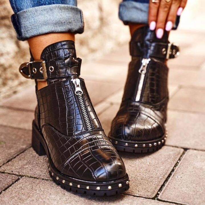 Buckle Ankle Boots