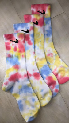 Tie Dye Crew Socks