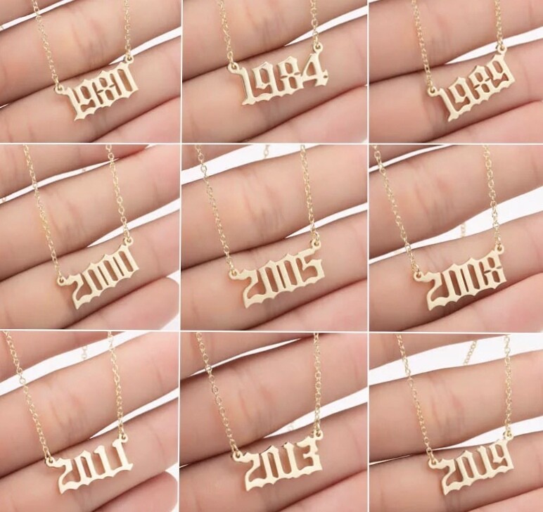 Birth Year Necklaces