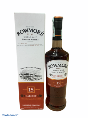 Bowmore 15yo Darkest Scotch Whisky 70cl 43%