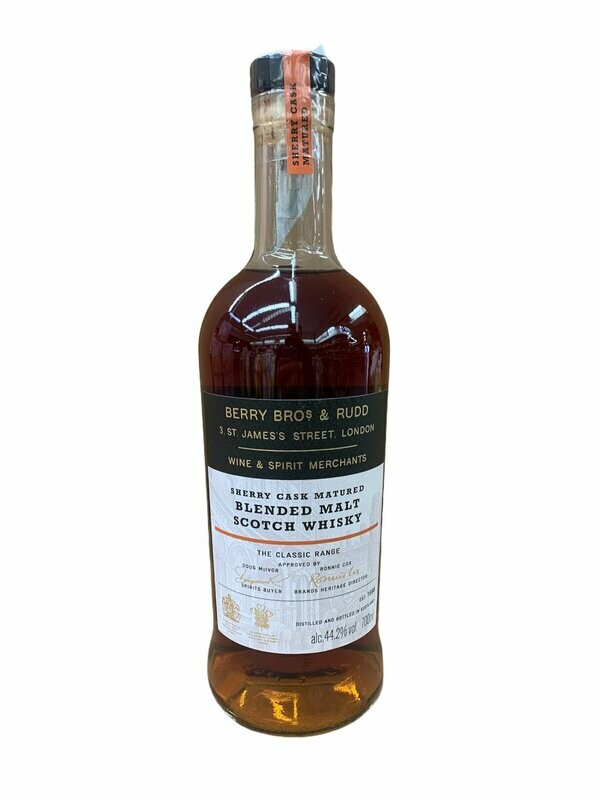 Berry Bros & Rudd Sherry Cask Matured Scotch Whisky 70cl 44,2%