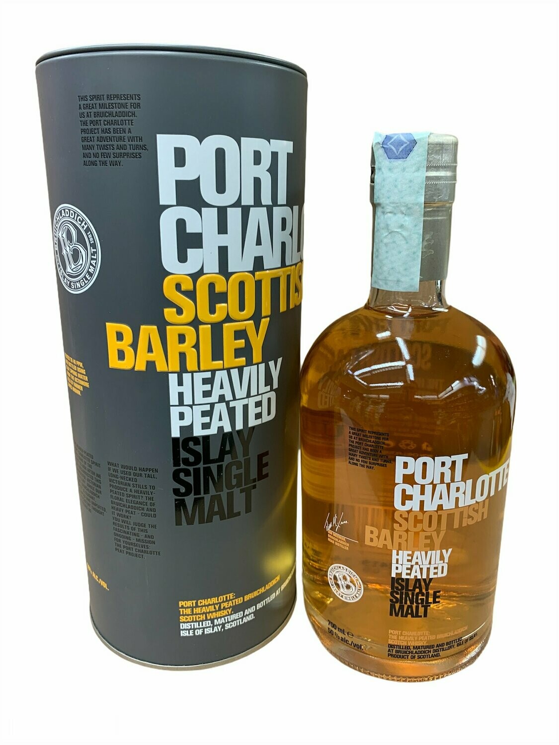 Bruichladdich Port Charlotte Scottish Barley Heavily Peated Scotch Whisky 70cl 50%