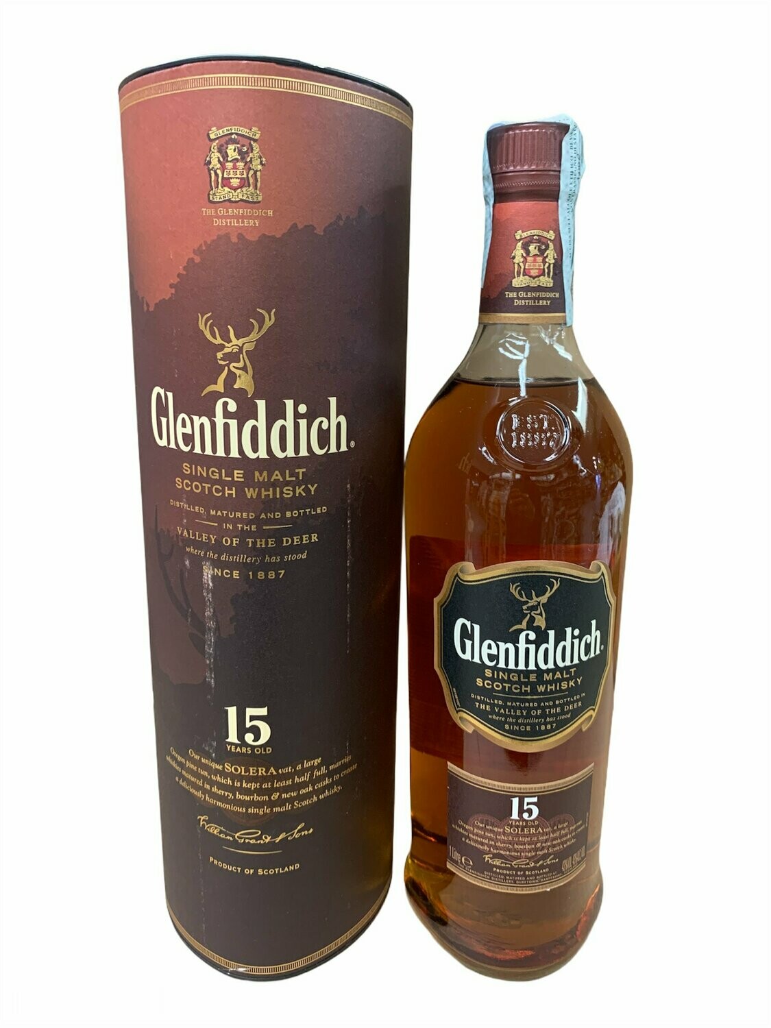 Glenfiddich 15yo Scotch Whisky 100cl 43%