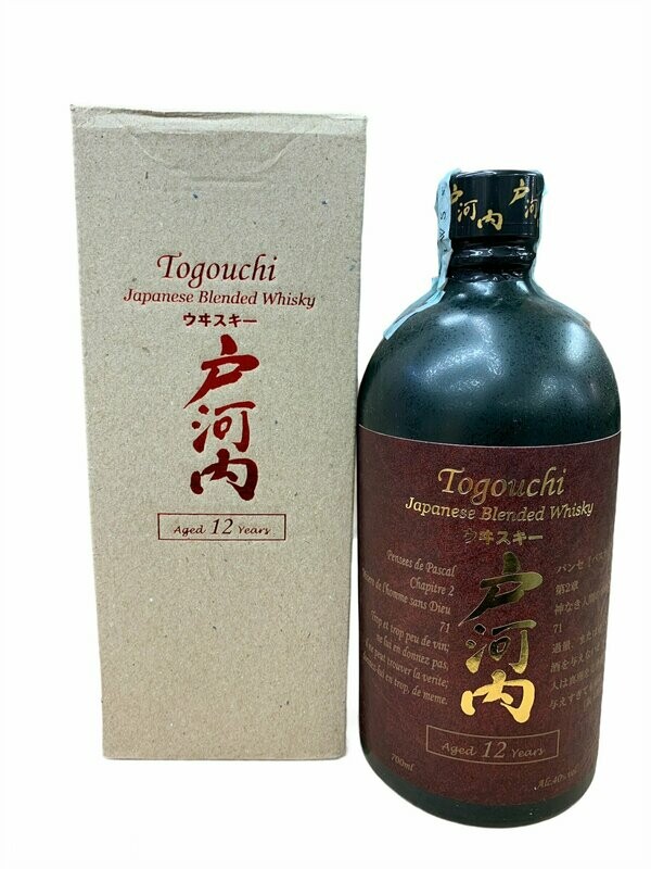 Togouchi 12 Anni Whisky Giapponese 70cl 40%