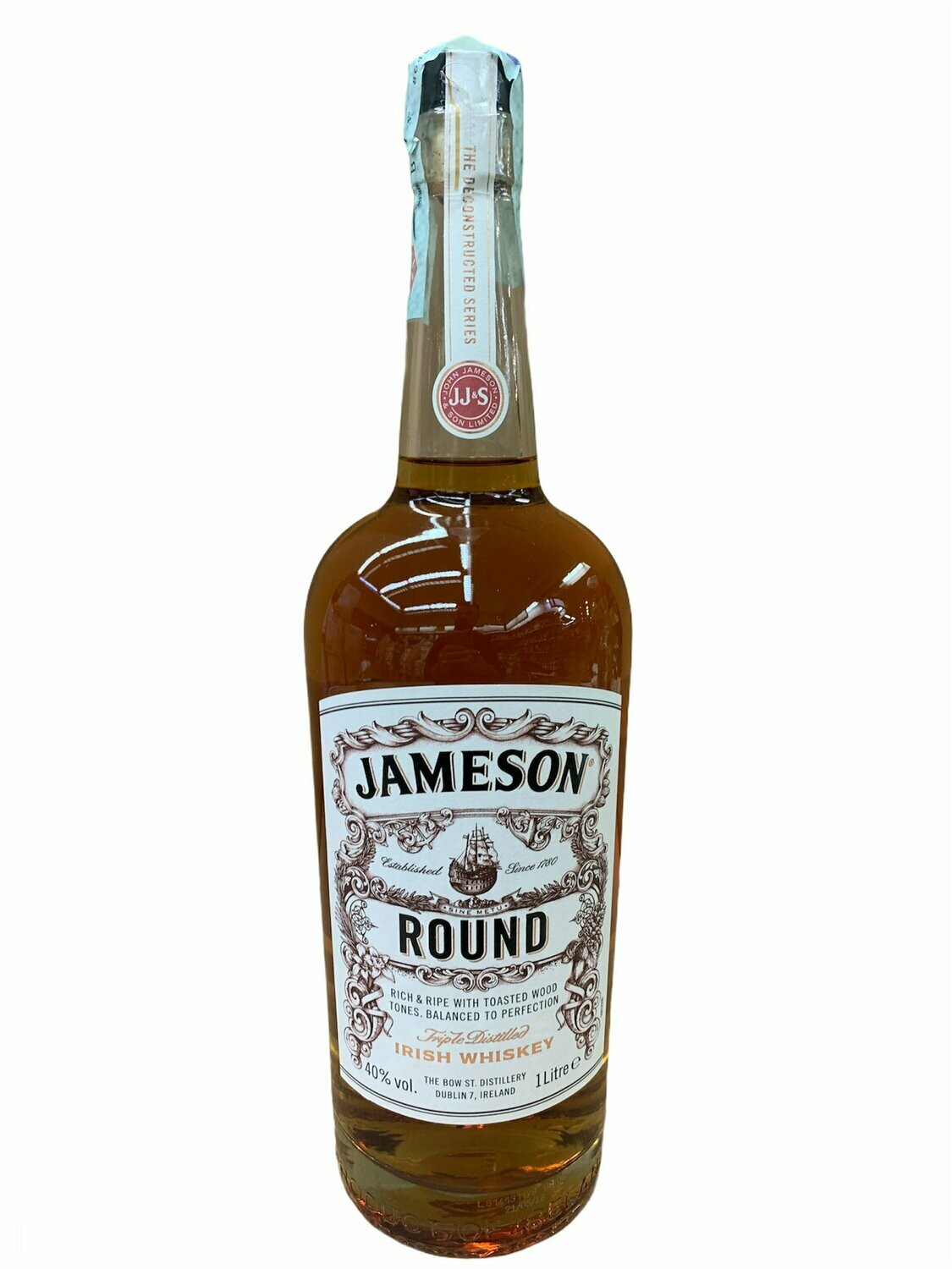 Jameson Round Irish Whiskey 100cl 40%
