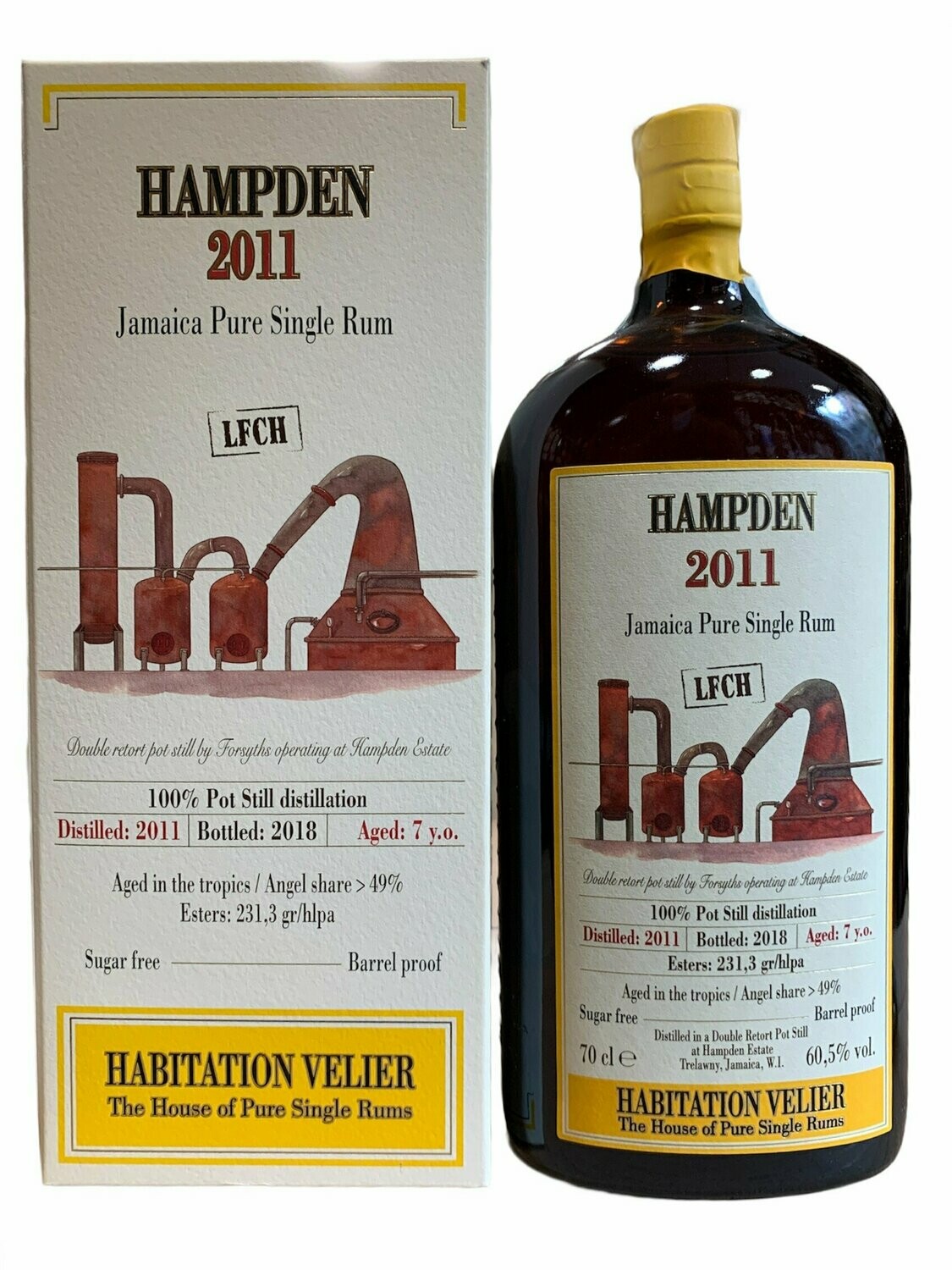 Habitation Velier Hampden Pure Single Rum 2011 70cl 60,5%