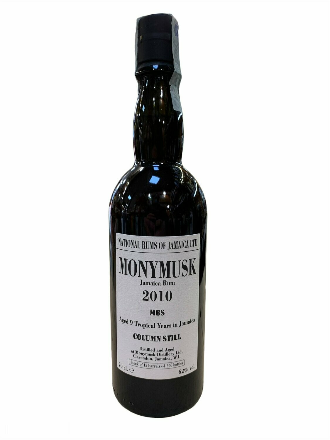 Monymusk Rum 2010 Column Still 70cl 62%