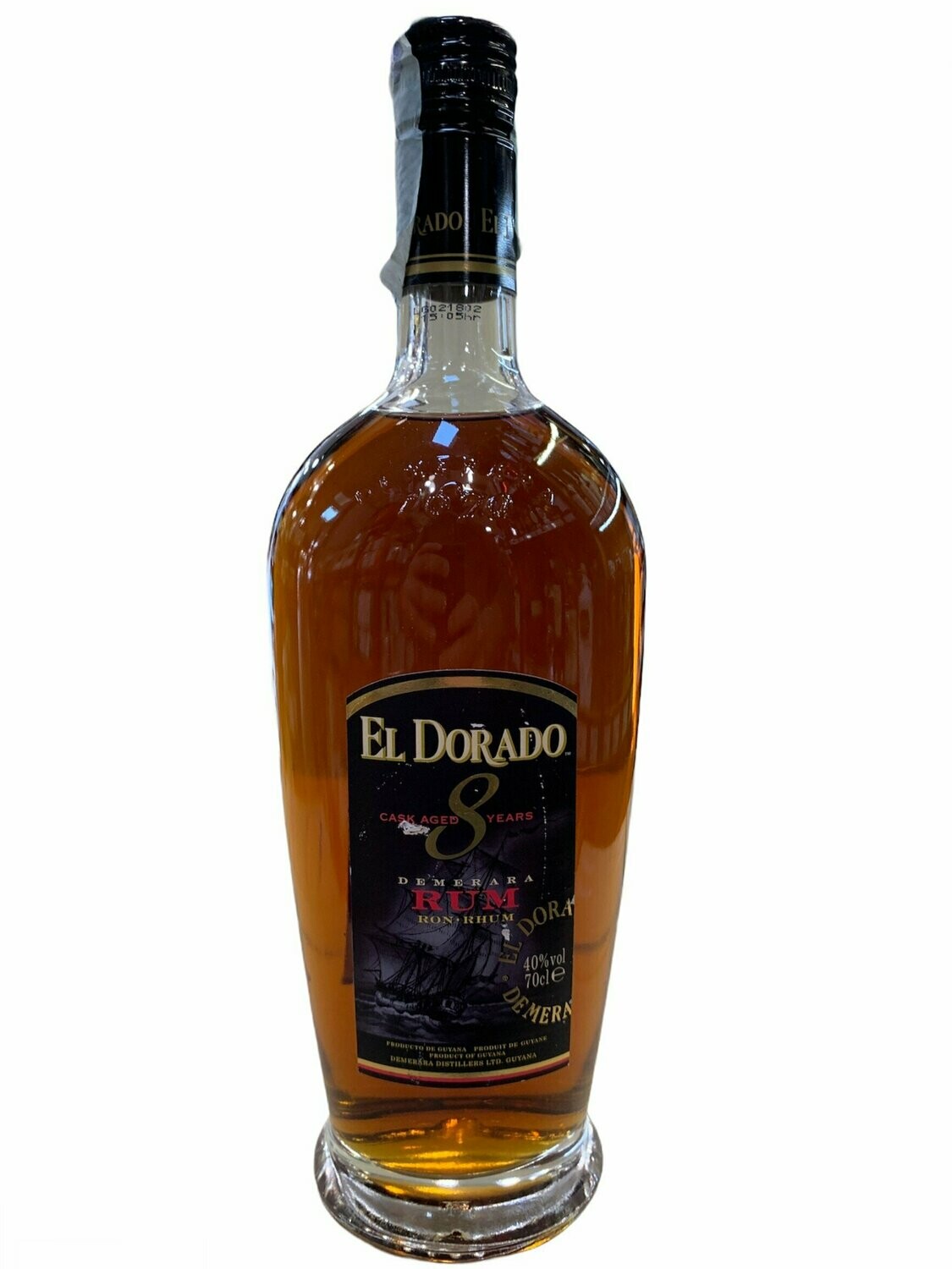 El Dorado Rum 8yo 70cl 40% "Demerara Distillers Ltd"