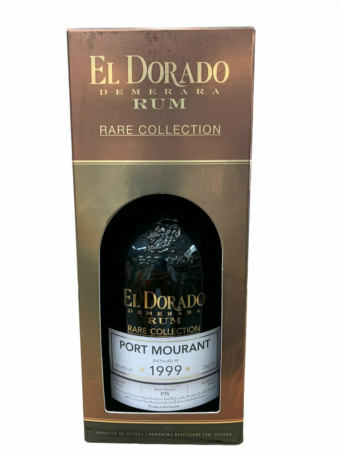 El Dorado Rum Port Mourant 1999 70cl 61,4% "RARE COLLECTION" "Demerara Distillers Ltd"