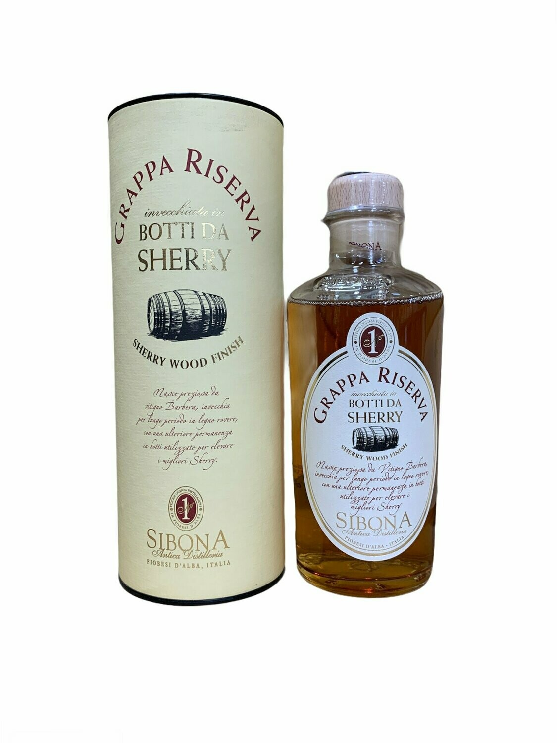 Sibona Grappa Riserva Botti di Sherry 50cl 44%