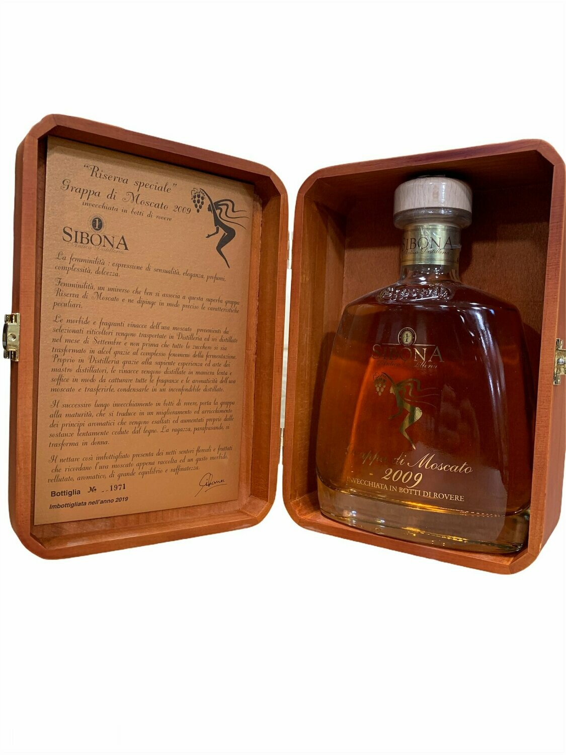 Sibona Grappa di Moscato Millesimo 2009 70cl 44%