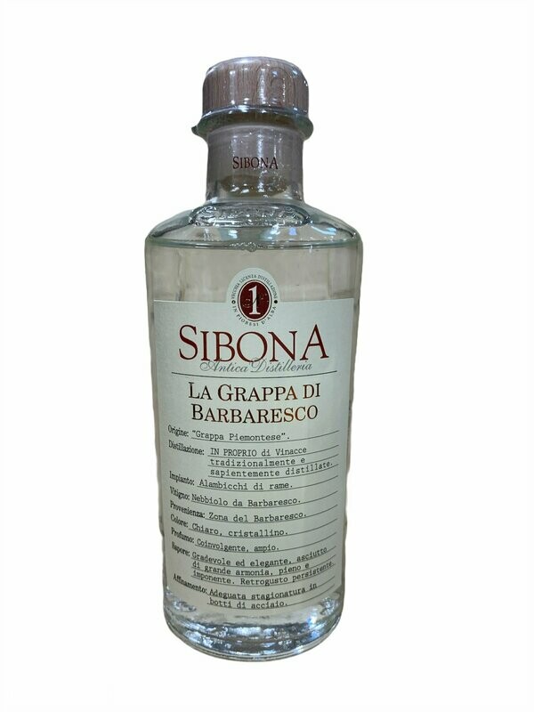 Sibona Grappa di Barbaresco 50cl 42%
