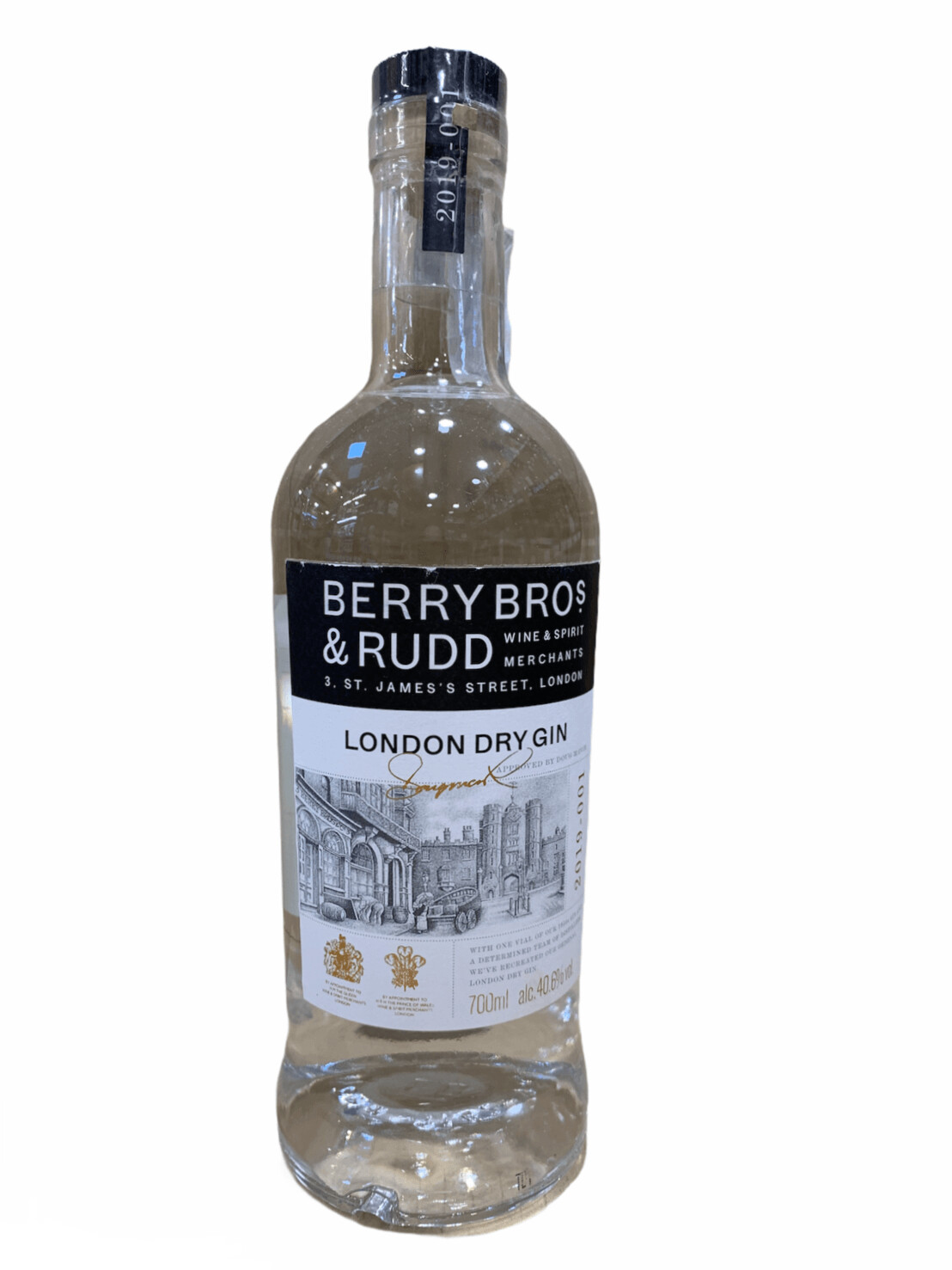 Berry Bros & Rudd London dry gin 70cl 40,6%