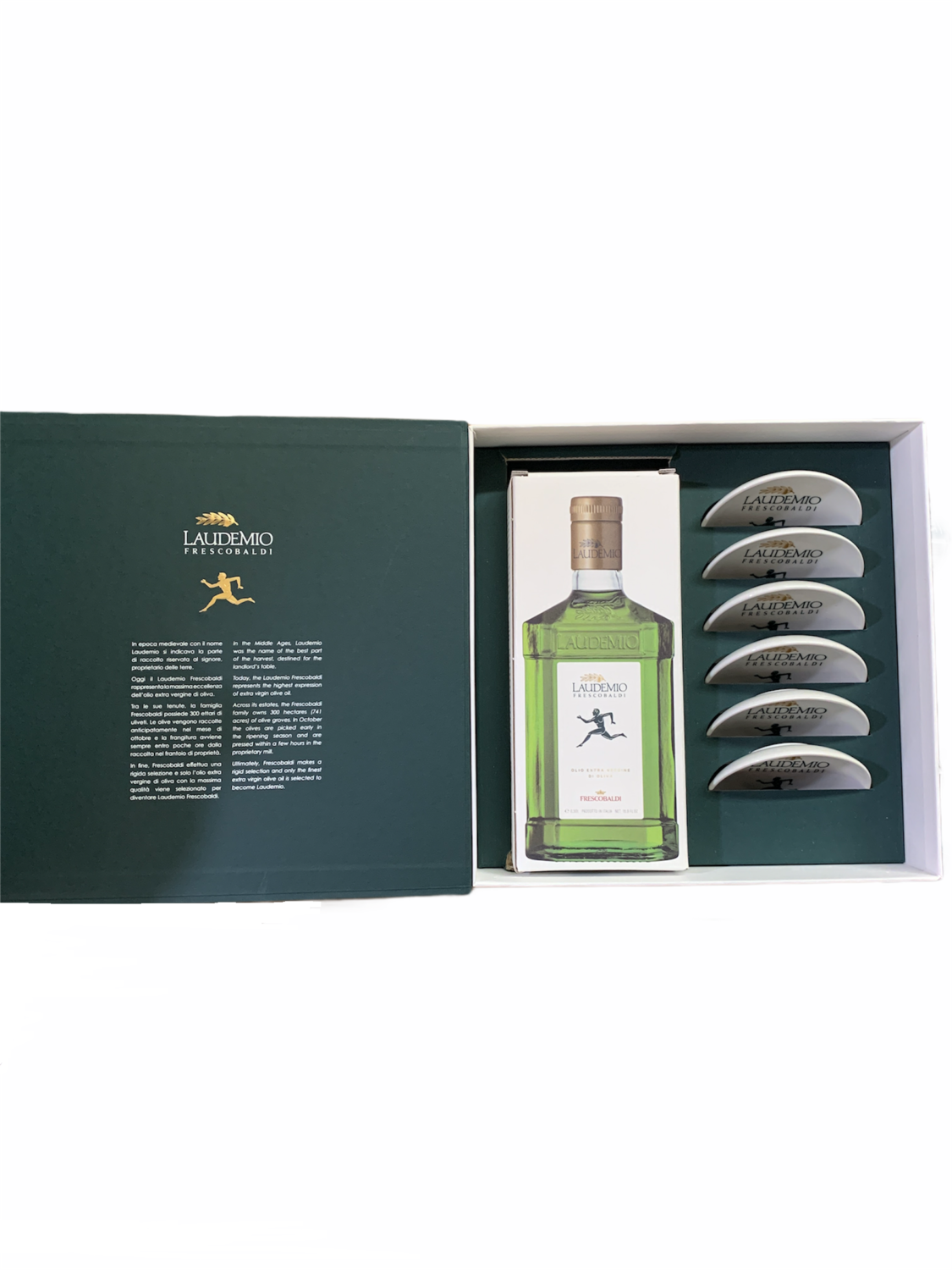Frescobaldi Confezione "Laudemio" Olio 50cl + 6 Piattini