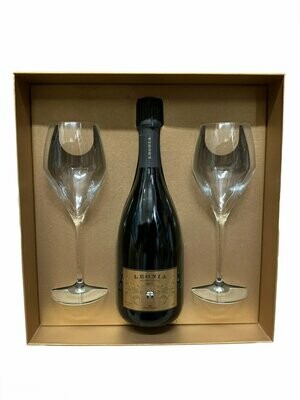 Frescobaldi Confezione "Leonia" 1 Bottiglia Leonia Brut + 2 Calici