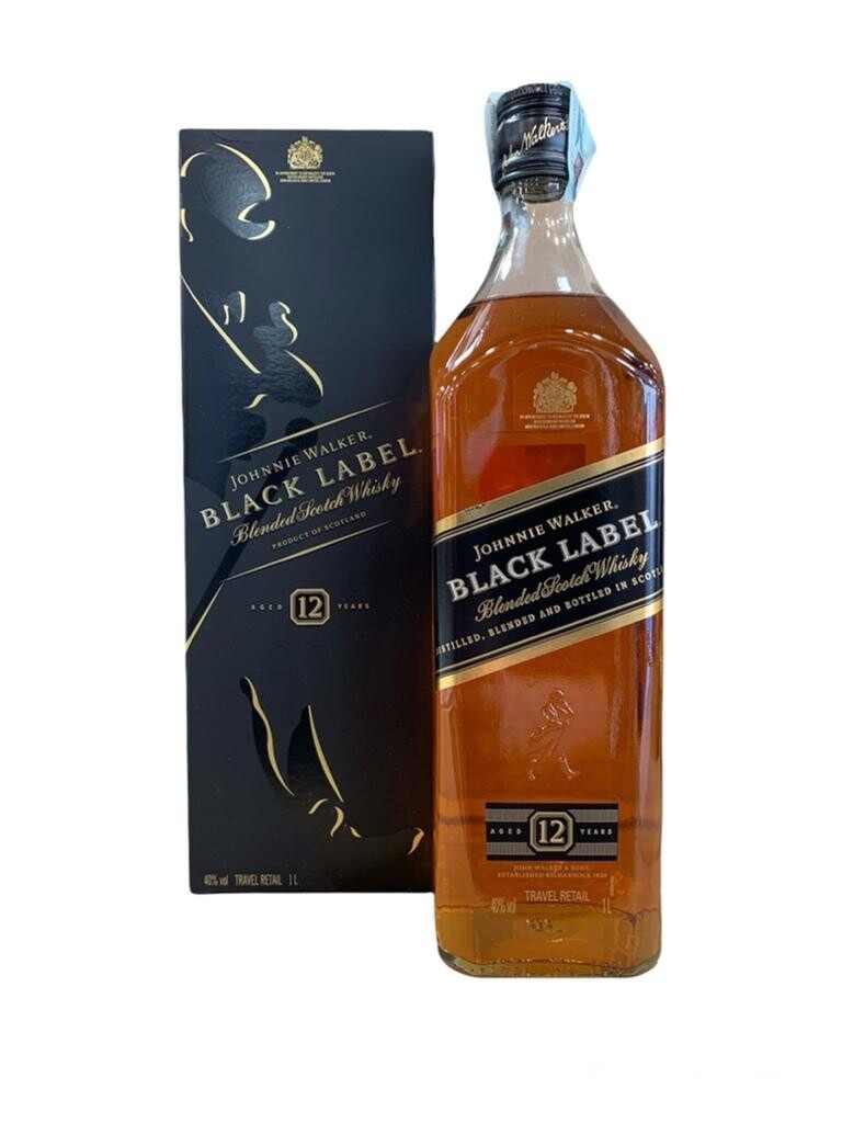 Johnnie Walker 12yo Black Label Scotch Whisky 100cl 40%