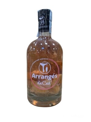 Arranges de Ced Litchi/Clementine/Hibiscus Rum Liqueur 70cl 32%