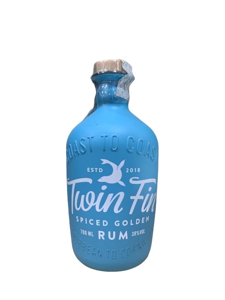 Twin Fin Spiced Golden Rum 70cl 38%
