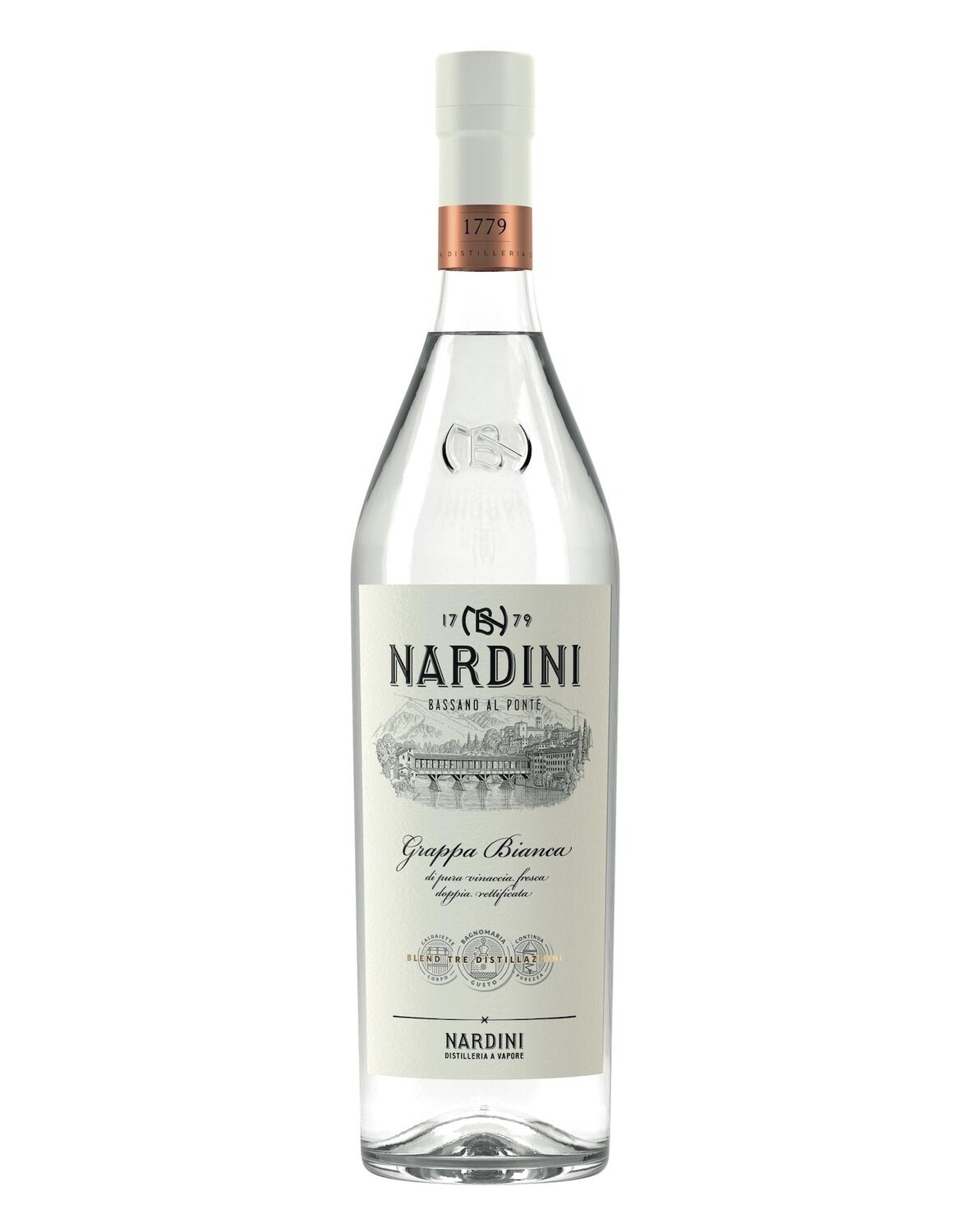 Nardini Grappa Bianca Classica 100cl 50%