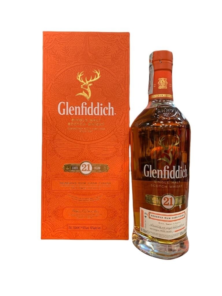 Glenfiddich 21yo Reserva Rum Cask Finish Scotch Whisky 70cl 40%