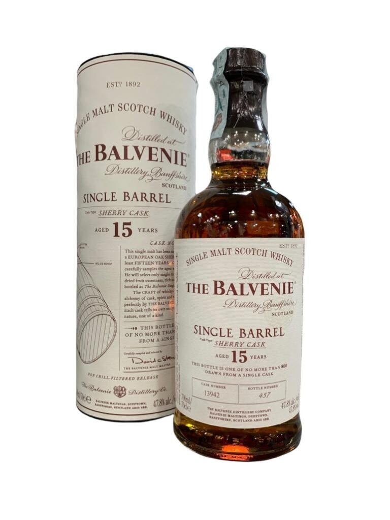 The Balvenie 15yo Sherry Cask Scotch Whisky 70cl 47,8%