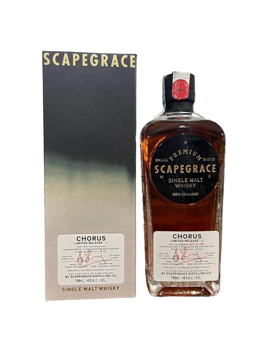 Scapegrace Single Malt Whisky Chorus Limited Release - II - 70cl. 46%